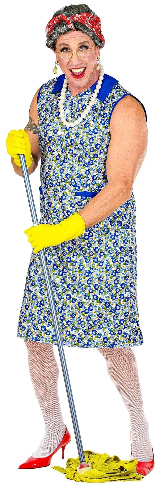 Disfraz de Ama de Casa para Adulto Abuelas y Ancianos Widmann